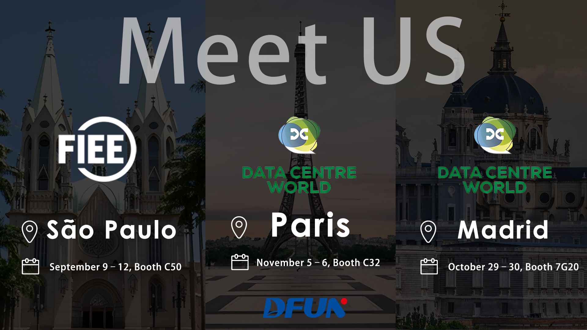 DFUN akan menghadiri tiga pameran global: FIEE di Brasil pada 9-12 September, DCW Madrid pada 29-30 Oktober, dan DCW di Paris pada 5-6 November