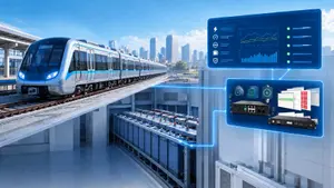 Railway battery monitoring system for a metro station battery room withBMS dashboard.webp